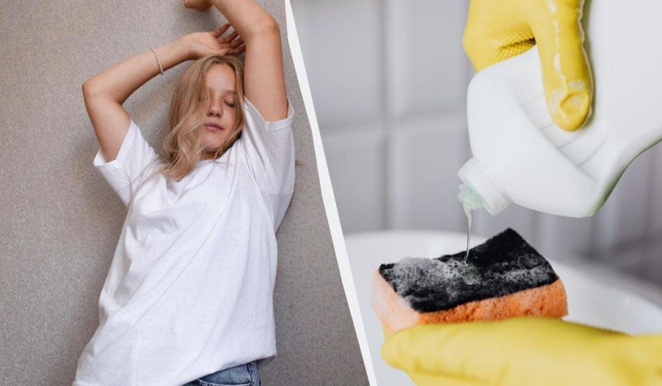 Удаляем желтые пятна пота: простые и эффективные способы