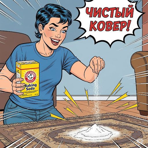 Оживление вашего ковра: простые секреты чистоты с помощью соды