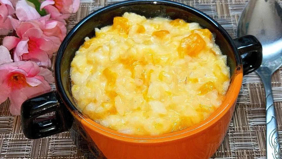 Рисовая каша с тыквой: идеальный завтрак для всей семьи