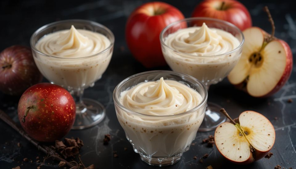 Воздушный яблочный крем: простой и впечатляющий десерт за один час