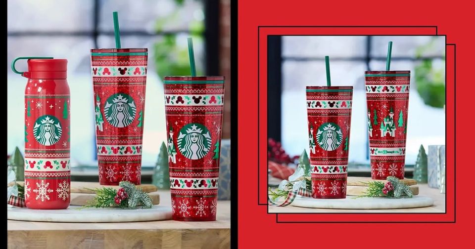 Новые праздничные стаканы от Starbucks и Disney