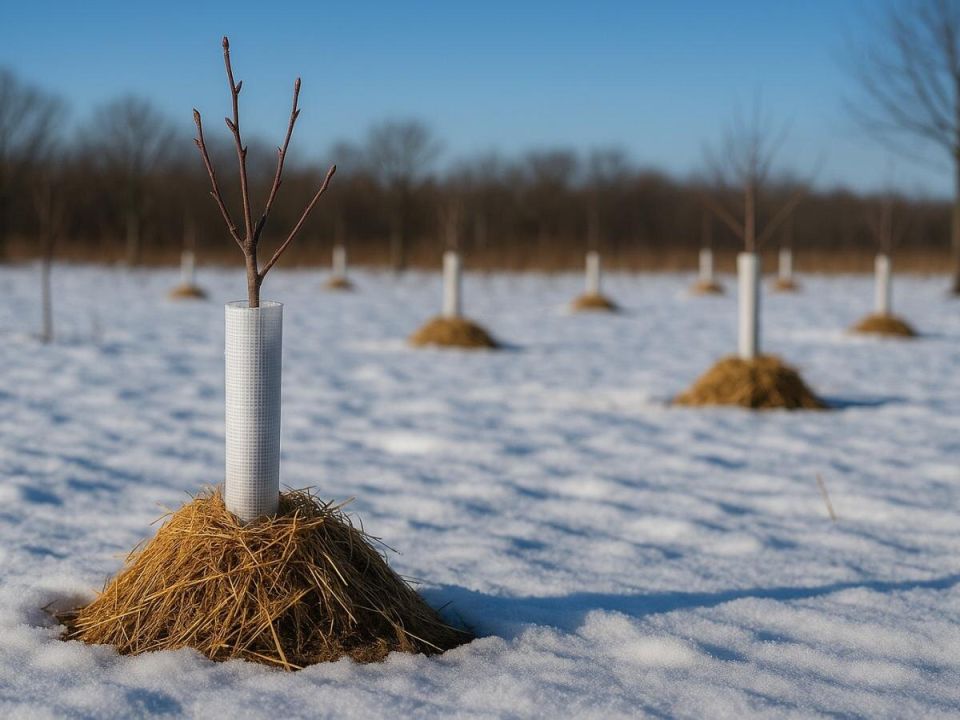 Зимние испытания для молодых саженцев: как защитить сад от морозов