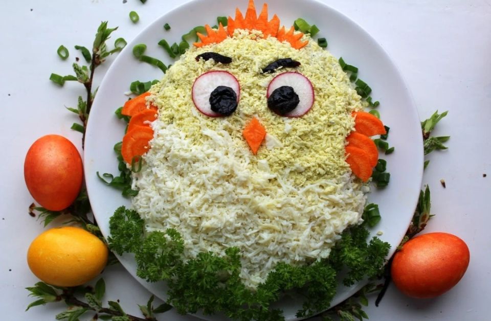 Нежный и яркий салат "Озорной цыплёнок" для любого праздника