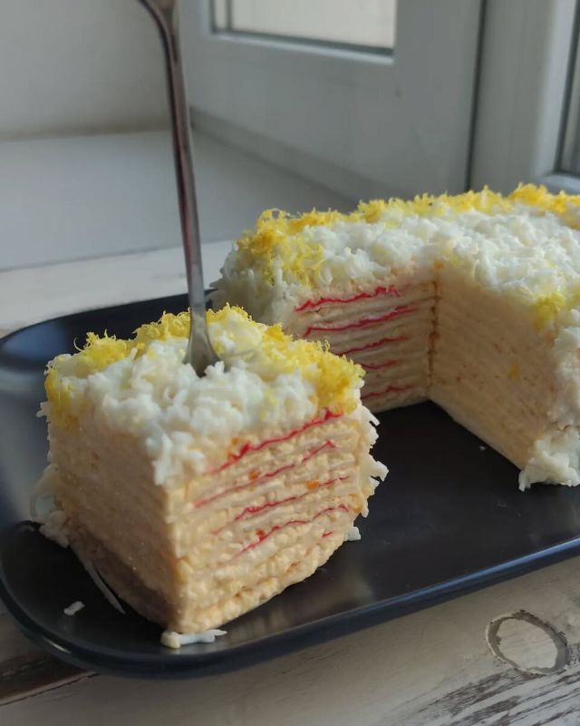 Крабовый торт как простая изюминка праздничного стола