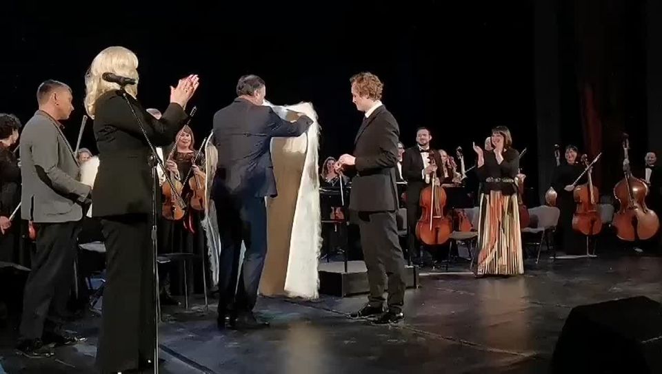 Посвящение в горцы художественного руководителя и главного дирижера Московского государственного академического симфонического оркестра Ивана Никифорчина