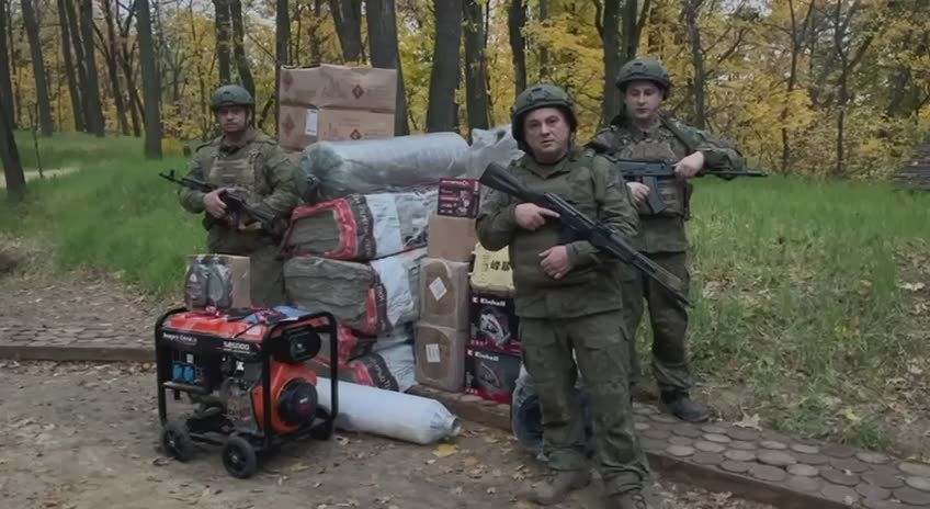 Штурмовой батальон высказал благодарность главе села Щара Лакского района Мирославу Ибрагимову за оказанную гумпомощь