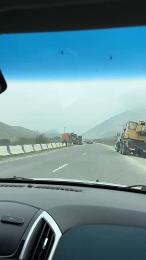 На Талгинской дороге перевернулся КамАЗ