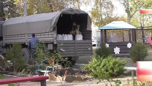 Общественники Дербентского района совместно с «Народным фронтом» доставили гуманитарную помощь в детские сады и маломобильным гражданам города Антрацит Луганской Народной Республики