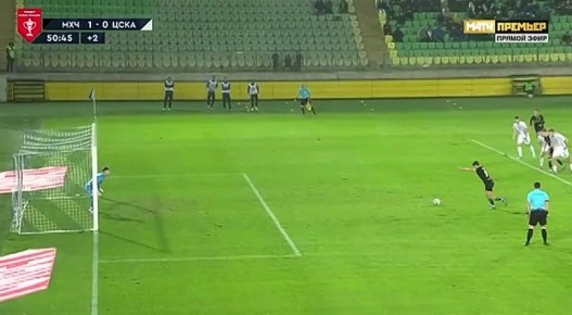 «Динамо» из Махачкалы обыграло ЦСКА в первом матче четвертьфинала Кубка России