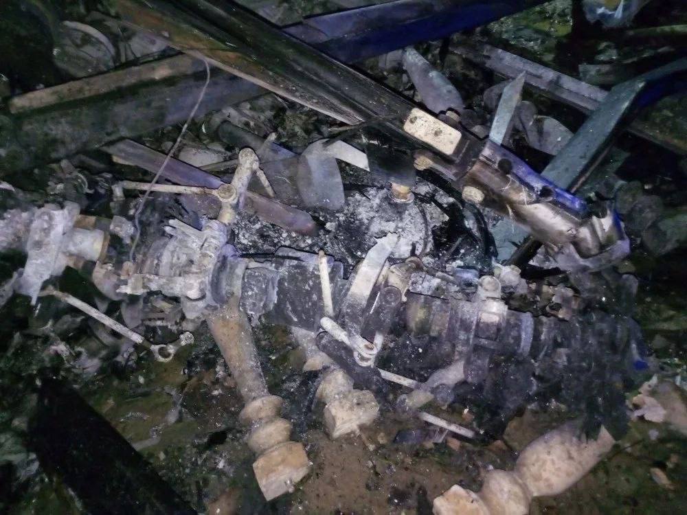 Обстановка на месте крушения вертолета в Дагестане Обстановка на месте крушения вертолета в Дагестане