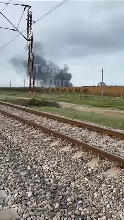 Упал вертолет между Избербашем и Махачкалой