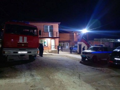 Обстановка на месте крушения вертолета в Дагестане