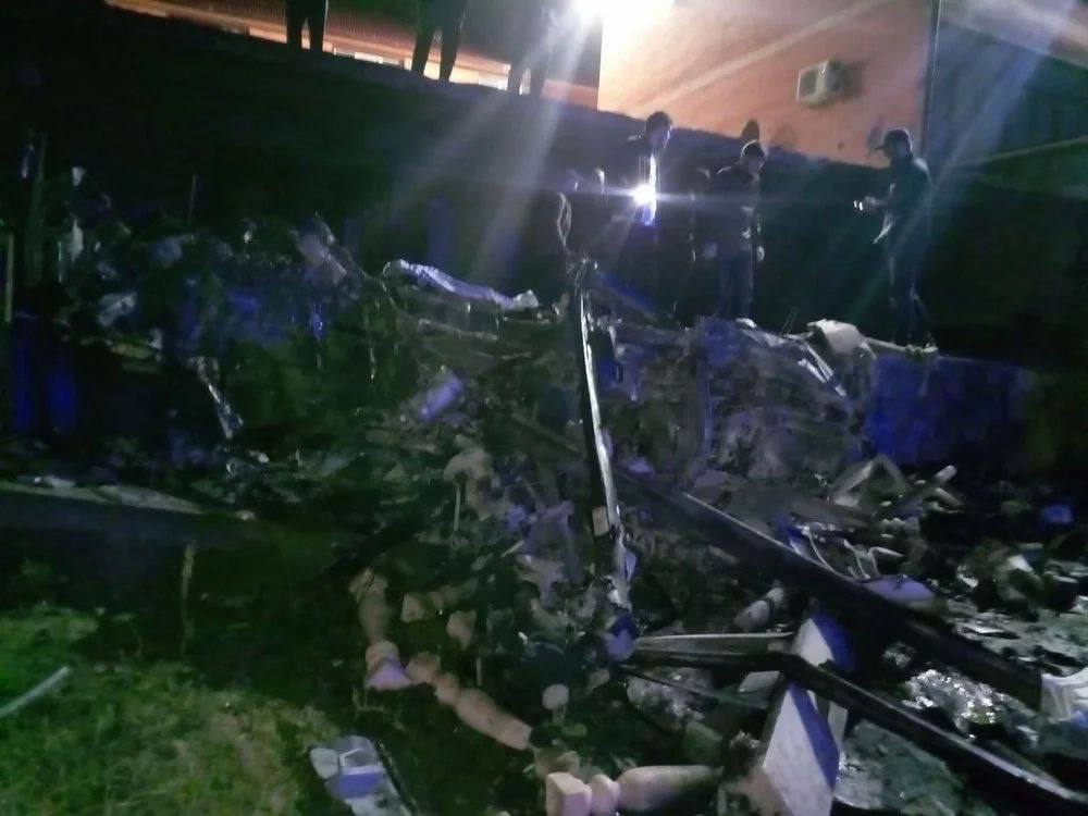 Обстановка на месте крушения вертолета в Дагестане Обстановка на месте крушения вертолета в Дагестане