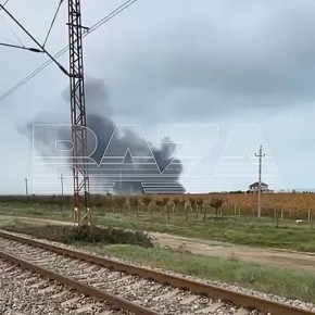 Первое видео с места крушения вертолёта в Дагестане — по данным «Базы», троих пострадавших экстренно госпитализируют в Избербашскую больницу