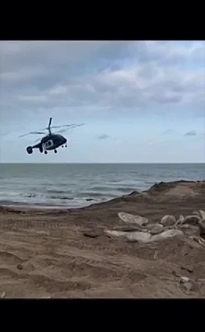 Момент крушения вертолёта Ка-226 в Дагестане