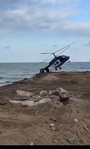 Тяжёлые кадры, снятые за считанные минуты до крушения вертолёта в Дагестане