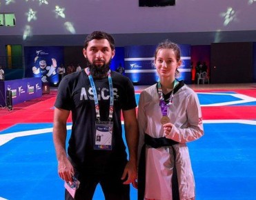 Дагестанская тхэквондистка Азиза Гусейнова стала бронзовым призёром Чемпионата мира, который прошёл в Малабо (Экваториальная Гвинея)