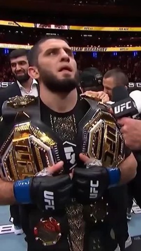 Первые слова Махачева после победы