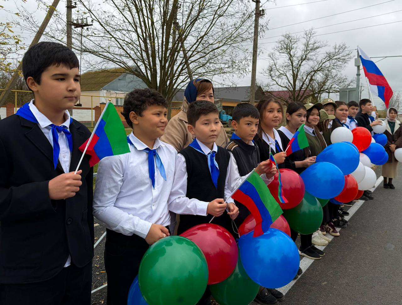 Торжественное открытие обновленной автомобильной дороги в Ногайском районе Торжественное открытие обновленной автомобильной дороги в Ногайском районе