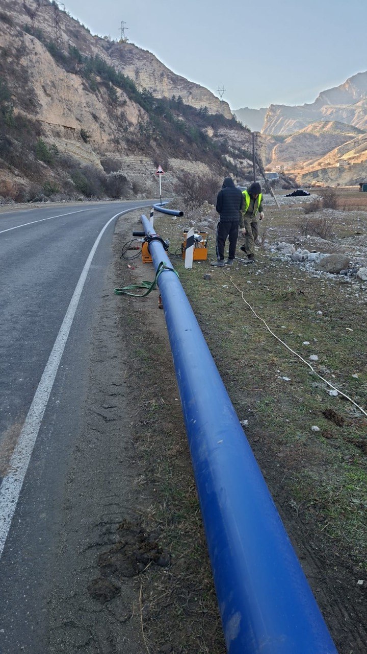 В Гергебильском районе Дагестана стартовала активная фаза реализации масштабного проекта по строительству нового водопровода, который протянется на 26 километров В Гергебильском районе Дагестана стартовала активная фаза реализации масштабного проекта по строительству нового водопровода, который протянется на 26 километров