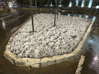 Первый снег в Махачкале. Махачкалинские известия