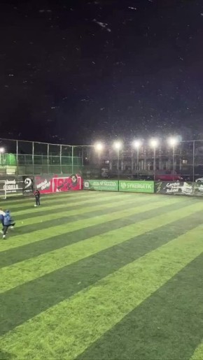 Первый снег в Махачкале