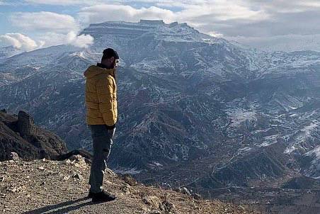 Кадры живописной зимы в горах Дагестана Кадры живописной зимы в горах Дагестана