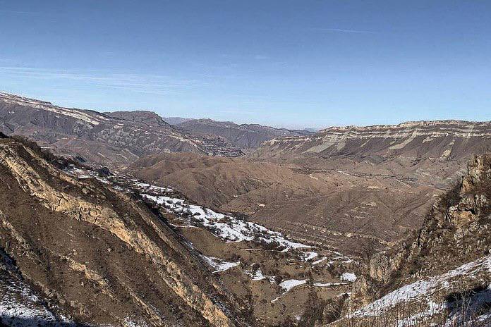 Кадры живописной зимы в горах Дагестана Кадры живописной зимы в горах Дагестана