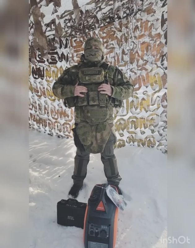 Военнослужащий поблагодарил Корголи Корголиева за предоставленную помощь в зону СВО