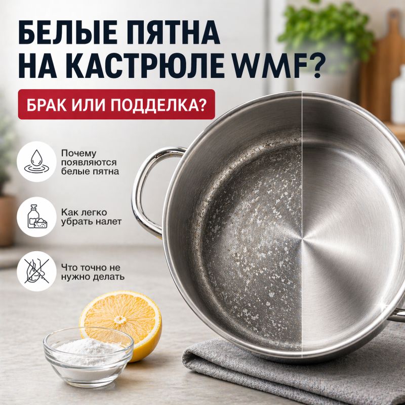 Белесые пятна на кастрюле WMF: миф или реальность?