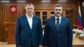 Марат Хуснуллин провёл рабочую встречу с врио главы Дагестана Фёдором Щукиным