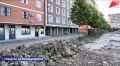 В Махачкале идет строительство нового сквера на улице Хурукринская