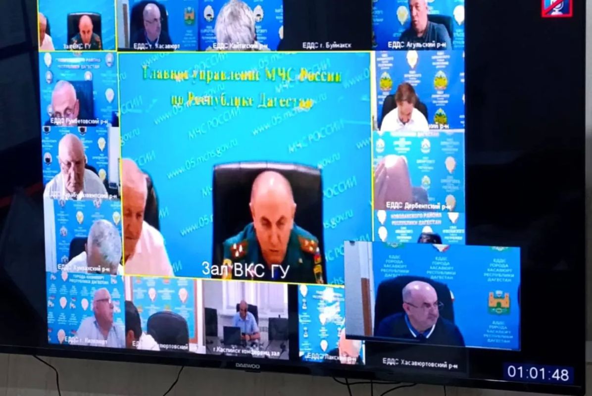 Администрация Хасавюрта приняла участие в региональном совещании по вопросам ликвидации последствий паводков в РД
