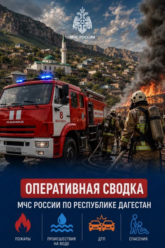 Оперативная сводка Главного управления МЧС России по Республике Дагестан за прошедшие сутки