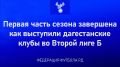 Итоги первой части сезона в группе 1 LEON-Второй лиги Б для дагестанских команд