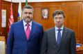Федор Щукин поздравил с 65-летним юбилеем генерального директора ансамбля «Лезгинка» Джамбулата Магомедова